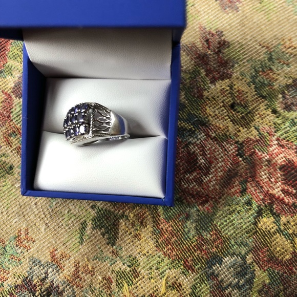 SS TANZINITE RING - Picture 3 of 5